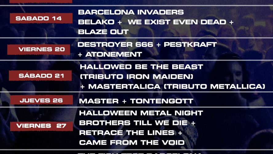 Conciertos Octubre 2023