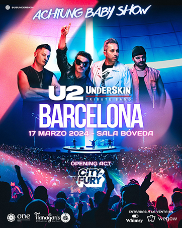 Underskin, tributo a U2 debutarán mañana en Bóveda