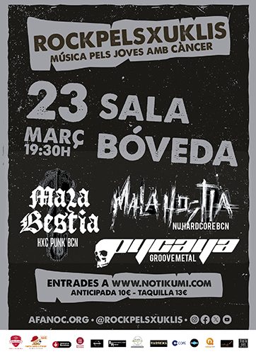 Concierto Rockpelsxuklis este sábado 23