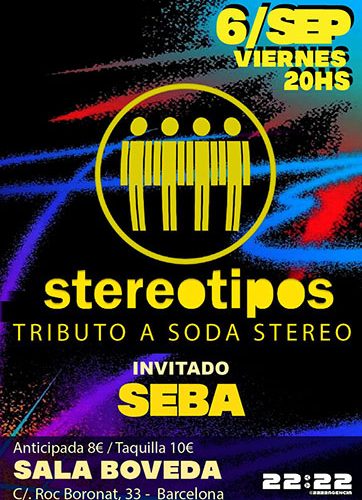Tributo a Soda Stereo mañana viernes 6